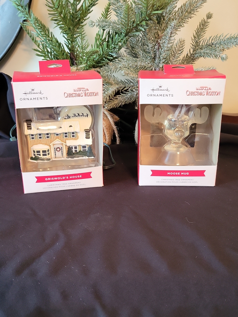 Hallmark Griswold's House & Moose Mug Ornaments - Set of 2
